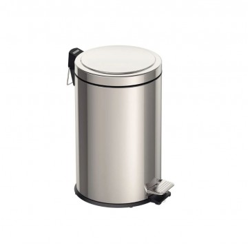 Lixeira com Pedal em Aço Inox com Acabamento Polido e Balde Interno 12 L - Tramontina